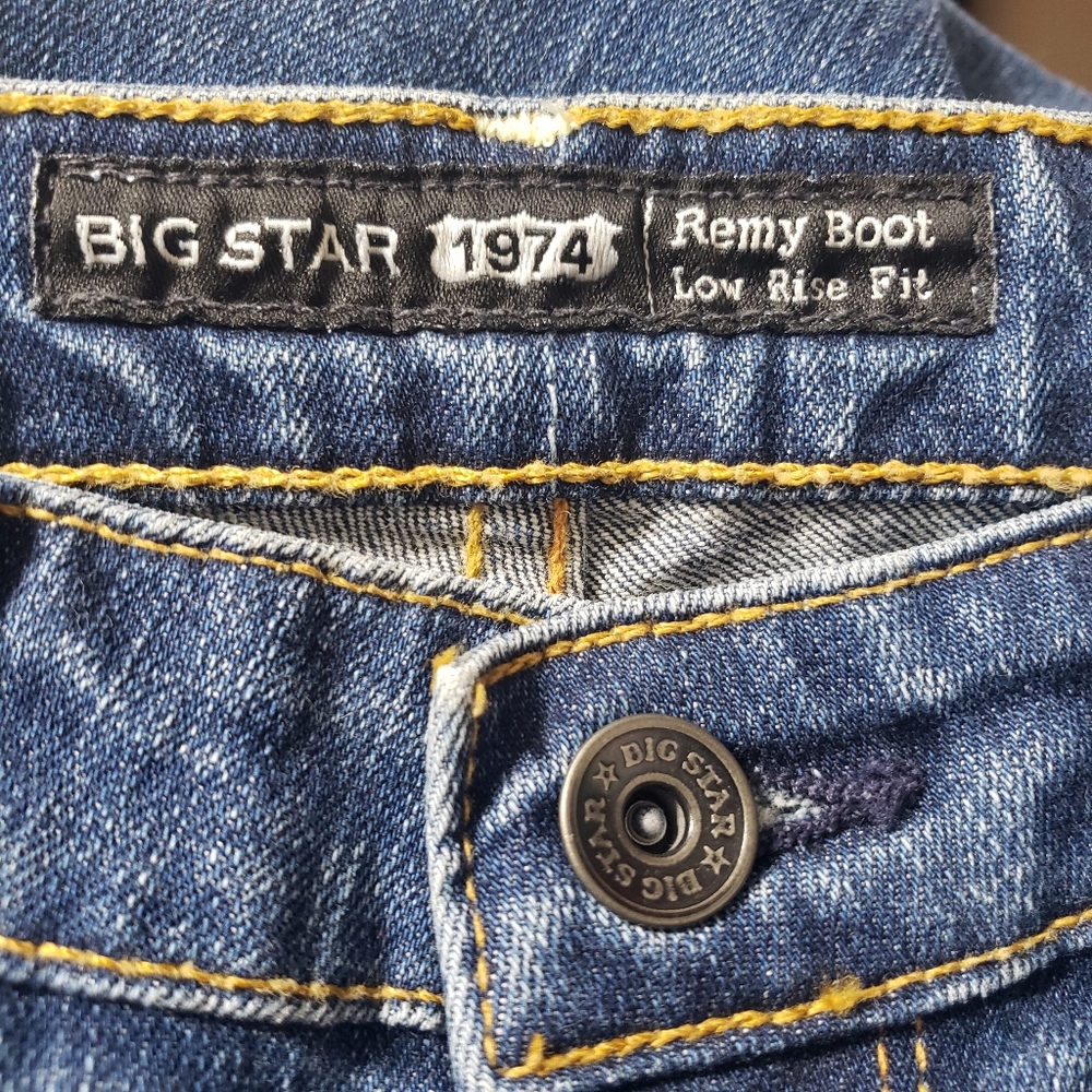 Big Star 1974 NWT Sz 26R Remy Boot Low Rise Jeans - Picture 4 of 16